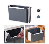 Silars Bac de cuisine suspendu, poubelle pliable pour déchets alimentaires Caddy poubelles pour cuisine, salle de bain, chambre à coucher, siège de voiture - grand calibre, pliable, design suspendu