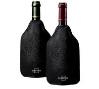SILBERTHAL Lot de 2 Manchons Refroidisseurs de Bouteille | Gel réfrigérant intégré, ajustable, pour vin, eau, champagne