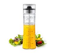SILBERTHAL Shaker Vinaigrette en Verre 500 ml - 4 Recettes | Couvercle, sans goutte, réutilisable pour pique-nique et barbecue