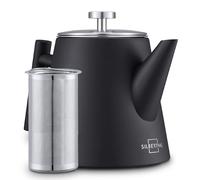 SILBERTHAL Théière avec passoire 1 litre - Acier inoxydable double paroi - Noir