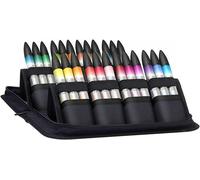 Silecomplaza 0290171 ProMarker Aquarellmarker - 2 pointes, pinceau et fine, résistants à la lumière, aquarelles hautement pigmentées dans un marqueur, idéaux pour la calligraphie, le dessin, coffret d