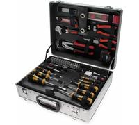 Silecomplaza BGS Diy 2204 | Coffret d'outils en aluminium | 129 pièces | Coffret à outils