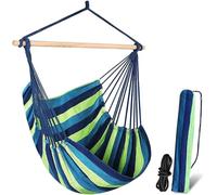 Silecomplaza, fauteuil suspendu, balançoire avec corde, comprenant le kit de fixation et une sacoche, idéal pour l'intérieur, l'extérieur, la maison, la chambre, la terrasse, la cour, le jardin