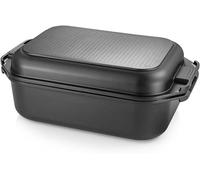 Silecomplaza, grande cocotte rectangulaire avec couvercle, dimensions 40x26 cm, compatible avec les plaques de cuisson à gaz, à induction et les fours, sans PFOA ni PFAS - 629094