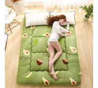 Silecomplaza, matelas japonais de type futon, tapis de sol tatami épais et pliable, matelas de sol enroulable, lit d'appoint pliable et portable avec matelas intégré, grande taille, matelas simple (Co