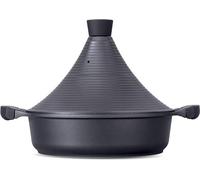 Silecomplaza Tajine, faitière en fonte d'aluminium, induction, 28 cm/4,2 L – Tajine marocain – Convient à tous les types de plaques de cuisson (induction, gaz, vitrocéramique) – Revêtement antiadhésif