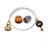 Sileduove Adaptateur de bouteille de gaz, pour tuyau de raccordement de réchaud GPL, accessoires de poêle d'extérieur, pièces de rechange pour barbecue, construction en métal léger, longueur de tuyau