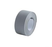 Sileduove Bande auto-adhésive en PVC, pour salle de bain, baignoire et panneau de toilette, remplissage de mastic étanche, installation rapide et facile (gris)
