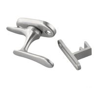 Sileduove Boulons de porte en acier inoxydable, loquet à battant en bois, serrure de porte de salle de bain, matériel de sécurité robuste, qualité 304, finition brossée, tailles S/L disponibles, pour