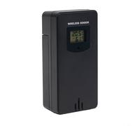 Sileduove Capteur hygromètre de température extérieure pour station météo FanJu 3378, émetteur intérieur, 433,92 MHz RF, support mural ou de table (noir)