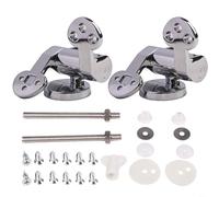 Sileduove Charnières de siège de toilette, pièces de fixation de couvercle, matériel de salle de bain, kit de rechange avec mécanisme de fermeture douce, fermeture silencieuse, construction en alliage