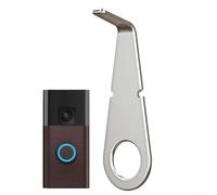 Sileduove e sonnette vidéo, outil de retrait sécuris ouverture de caméra pour sonnette, design anti-déformation en acier inoxydable, taille compacte de 5 cm, facile à insérer et à presser