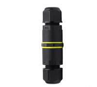 Sileduove Connecteur de câble IP68, joint de câble étanche, prise électrique extérieure pour jardin, fontaine, éclairage tunnel, borne à vis 2/3 broches, 400 V 24 A, fil de 05 à 25 mm², métal et (3