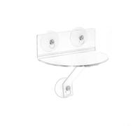 Sileduove Étagère en acrylique à ventouse pour fenêtre, support de suspension, support en verre pour décoration d'intérieur, charge de 2 à 5 kg, matériau transparent de 5 mm d'épaisseur, installation