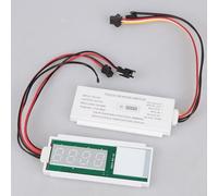 Sileduove Interrupteur à capteur tactile 12 V, pour miroir intelligent avec affichage de l'horloge et de la température, intensité variable de couleur réglable, entrée d'alimentation CC 5 A 60 W max