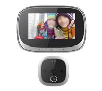 Sileduove Judas de porte numérique avec écran LCD de 4,3" et enregistrement de détection de mouvement de nuit, pour surveillance de la sécurité de la maison et de l'entrée