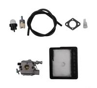 Sileduove Kit de carburateur pour tronçonneuse - Pour équipement électrique extérieur - Construction métallique - Kit de réparation complet - 7 pièces - Compatible avec CS3000/CS3400/CS3450/CS303T
