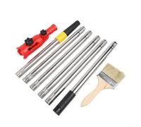 Sileduove Kit de rouleau de peinture multi-angle avec pinceau, pour murs hauts plafonds et zones difficiles à atteindre Outil de peinture télescopique