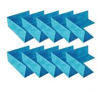Sileduove Lot de 10 membranes de douche d'angle étanches, raccord sans couture pour salle de bain, baignoire, hammam, design à angle droit préformé, installation rapide du mortier, polyéthylène