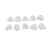 Sileduove Lot de 10 petits bonnets triangulaires en microfibre, pour têtes de balai vapeur pour duplica, Mcculloch, awasky, design réutilisable, lavable, nettoyage en profondeur, graisse de crasse