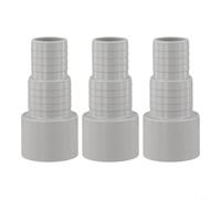 Sileduove Lot de 3 adaptateurs de tuyau de piscine pour tuyaux de piscine Ø32/Ø38 mm, adaptateur Ø50 mm, connecteur de tuyau de piscine