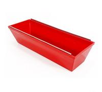 Sileduove Poêle à boue en plastique de 35,6 cm, avec grattoir en acier inoxydable, plateau de plâtrage ABS léger, pour travaux de construction et de peinture
