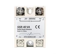 Sileduove Relais statique série SSR-VA Module de régulation de tension avec isolation intelligente des puces et résistance à haute pression pour charges de 10 A à 100 A à 100 A, chaleur en cuivre ABS