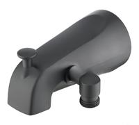 Sileduove Robinet de baignoire moderne en alliage de zinc, avec bec verseur extractible, pour tuyau en cuivre standard de salle de bain robinet cascade (80146-noir)