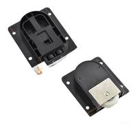 Sileduove Rouleaux de porte coulissante en nylon, axe en acier inoxydable, poulie réglable de rechange pour armoire, placard, mécanisme de rail coulissant (1138 double)