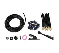 Sileduove Système d'arrosage brumisateur de jardin, kit d'irrigation, dispositif d'arrosage automatique pour cour, pelouse, terrasse, buse réglable à 360 degrés, fonction d'atomisation de