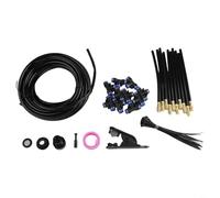 Sileduove Système d'arrosage brumisateur de jardin, kit d'irrigation, dispositif d'arrosage automatique pour cour, pelouse, terrasse, buse réglable à 360 degrés, fonction d'atomisation de