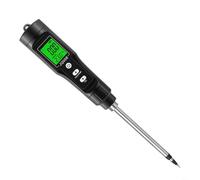 Sileduove Testeur numérique de température du sol 0-10.00 mScm Plage IP67 étanche Sonde automatique Compensation de température Écran LCD pour jardin (rallonge)