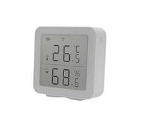 Sileduove Thermomètre hygromètre WiFi, capteur de température et d'humidité, moniteur d'intérieur intelligent pour serre domestique avec alertes d'application, contrôle vocal, connexion stable 24 GHz