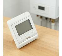 Sileduove Thermostat programmable, thermostat LCD, contrôle de la température, contrôleur de chauffage numérique pour systèmes au sol et d'eau, affichage de précision ± 01 °C, faible consommation