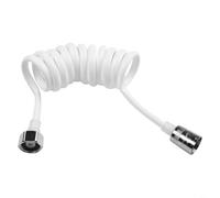 Sileduove Tuyau de douche à ressort, plomberie d'eau, design de ligne téléphonique, bobine élastique anti-pliure, extensible de 15 m à 2 m de long, construction en polyuréthane et métal pour une