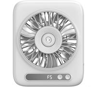 Sileduove Ventilateur pulvérisateur rechargeable par USB, refroidisseur brumisateur de bureau portable, moteur silencieux sans balais, 5 commandes tactiles, batterie 4000 mAh, autonomie de 8 à 12