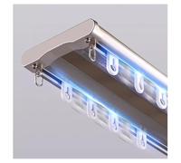 Silen Tringle à rideaux double en aluminium de 100 cm en aluminium champagneElegan, séparateur de pièce pour salon et chambre à coucher - Glisse lisse - Décoration d'intérieur moderne