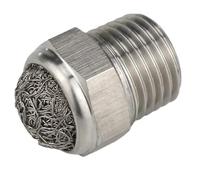 Silencieux d'échappement pneumatique, M5 1/8 "1/4" 3/8 "1/2" -2 "NPT mâle silencieux d'échappement pneumatique raccord filtre anti-bruit(Bspt Ss304 Nest,1/4")