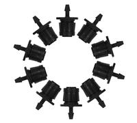 SILENRADAWN 50 Pièces Goutteur D’Irrigation Goutte à Goutte Réglable, Micro-pulvérisateur 360° en Plastique Noir, pour Plantes et Cultures, Systèmes Hydroponiques et Projets D’Irrigation