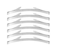 SILENRADAWN 6 Pièces Limiteur Silencieux de Coulissante Porte Argenté Acier Manganèse en Coulissant Fonctionnement pour Portes de Placard et Appartements et Maisons
