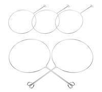 SILENRADAWN Anneaux de Filtre à Infusion Support Multifonction en Acier Argenté 5pcs sans Bavures pour Thé et Café Adapté la Cuisine et Fabrication de Vin