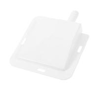 SILENRADAWN Bac de Récupération pour Unité avec Drain en Plastique Blanc, Bac de Récupération des Condensats pour Climatiseurs, pour Fête Estivale, Prévention des Fuites et Drainage Pratique