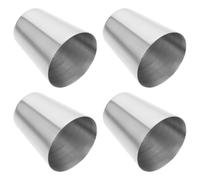 SILENRADAWN Couvercles de Bec Théière en Acier Inoxydable Anti-poussière et Anti-brûlure 4pcs Accessoires Simples et Élégants pour Usage Quotidien