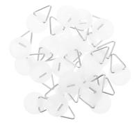 SILENRADAWN Crochet Mural Rond Adhésif Haute Performance pour Fixation Étagère sans Percer, Support Plastique Solide, Lot de 50 Crochets pour Accroche Assiettes Décoratives