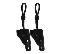 SILENRADAWN de Boucles Élastiques Noires en Plastique Pom Fixation Résistante Vent Kit 2 Pièces Accessoire de Réparation pour Stores Enrouleurs pour Stores D'intérieur