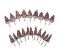SILENRADAWN Disques Abrasifs à Lamelles Coniques 20 Pièces pour Outils Rotatifs Lames de 16 à 30 MM pour Ponçage Automobile et Finition de Surface
