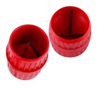 SILENRADAWN Ébavureur Cuivre 2 Pièces pour Tubes Pvc Intérieur et Extérieur, Outil D'alésoir Manuel Robuste en Abs et Acier, Accessoire Plomberie Professionnel pour Ébavurage Précis et Rapide