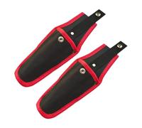 SILENRADAWN Étui à Ciseaux en Toile Noir Confortable et Résistant la Rouille, Pochette pour Sécateur de Jardin 2 Pièces, Accessoire Pratique pour Jardinage Extérieur