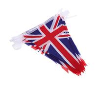 SILENRADAWN Guirlande Fanion Drapeau Britannique en Polyester, Bannière Décoration Fête Nationale Créative, pour Photo Prop et Célébrations