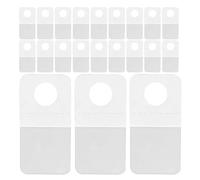 SILENRADAWN Lot de 500 Languettes Suspendre Auto-adhésives Transparentes en Pvc avec Crochet Facile à Installer pour Présentoirs et Étagères de Magasin